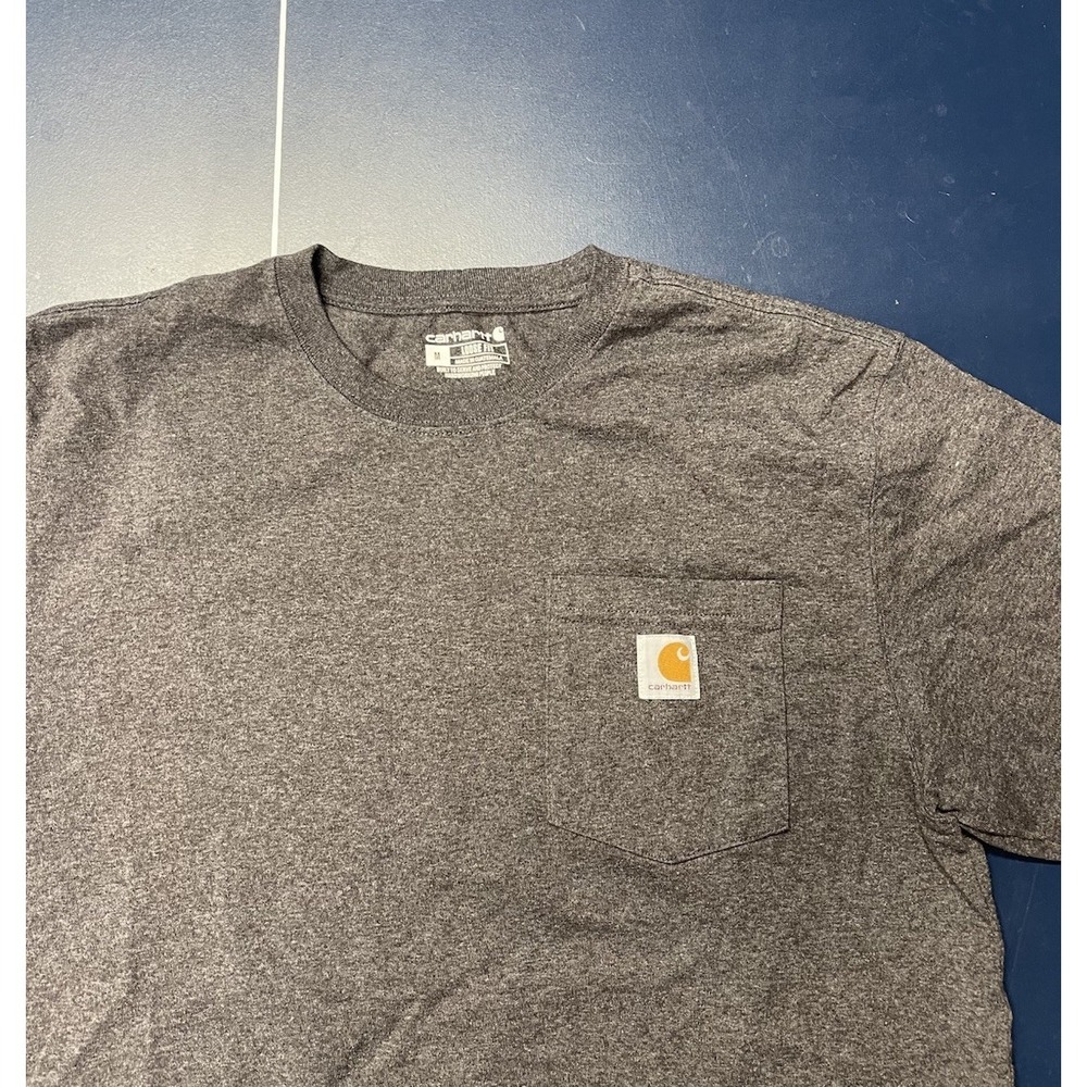 Carhartt Men's Gray Loose Fit Short Sleeve T-Shirt Medium - Picture 2 of 5